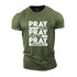 Men's Pray On It Pray Over It Pray Through It Cotton T-Shirt